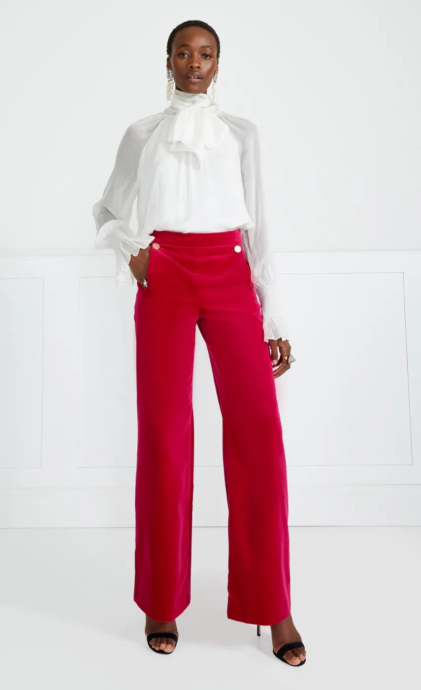 Temperley London Clove Velvet Waisted Trousers<Women Trousers