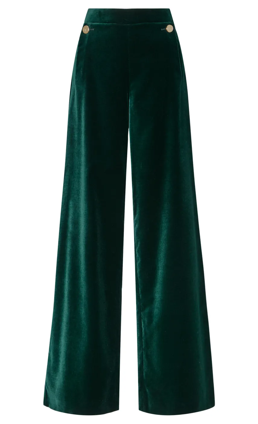 Temperley London Clove Velvet Waisted Trousers<Women Trousers