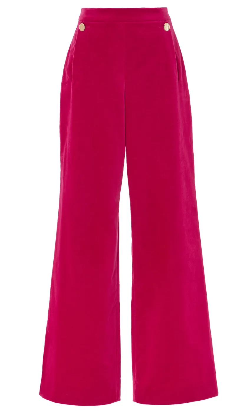 Temperley London Clove Velvet Waisted Trousers<Women Trousers