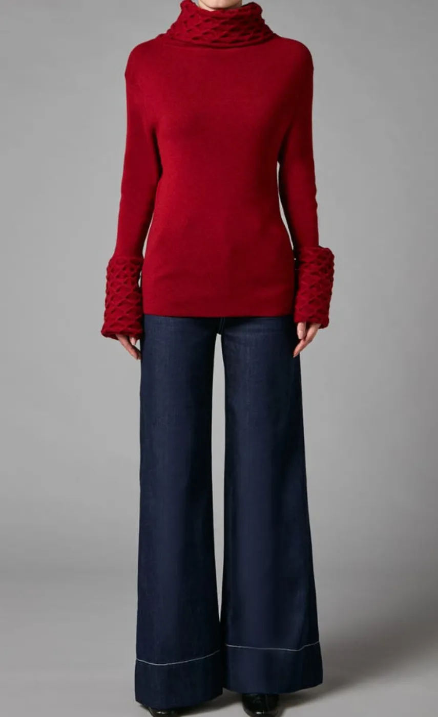 Temperley London Honeycomb Knit Longer Sleeve Jumper<Women Knitwear