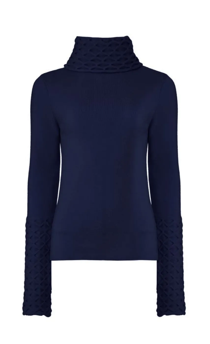 Temperley London Honeycomb Knit Longer Sleeve Jumper<Women Knitwear