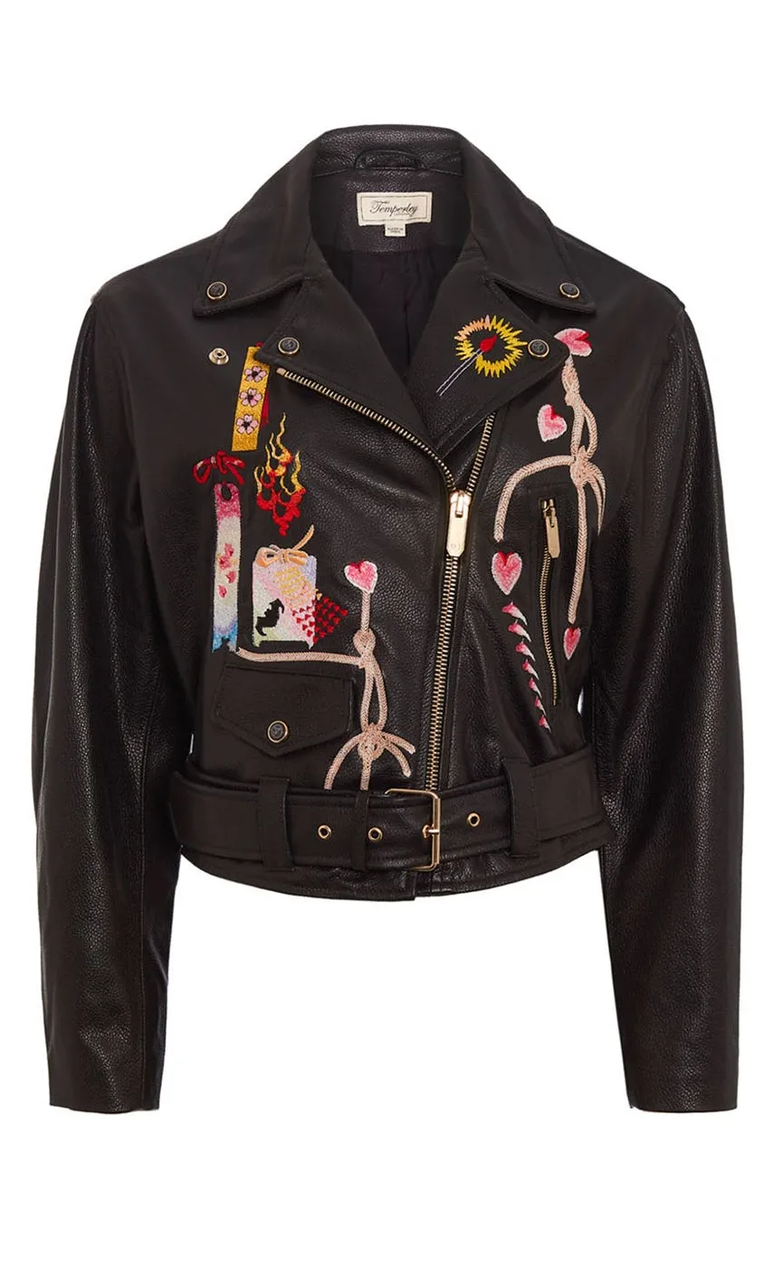 Temperley London Kyoto Leather Jacket<Women Coats & Jackets