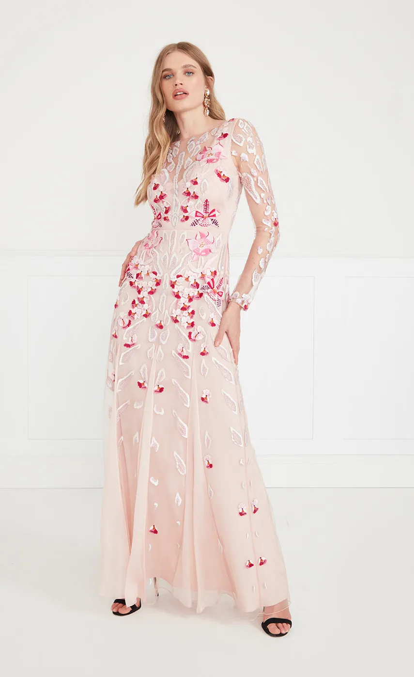 Temperley London Pardus Sleeved Gown<Women Dresses & Jumpsuits