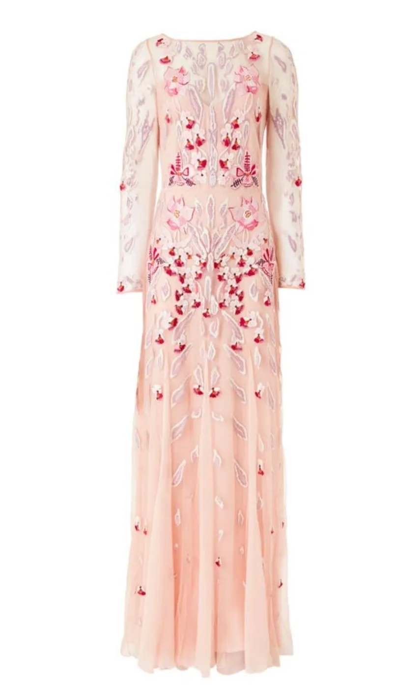 Temperley London Pardus Sleeved Gown<Women Dresses & Jumpsuits