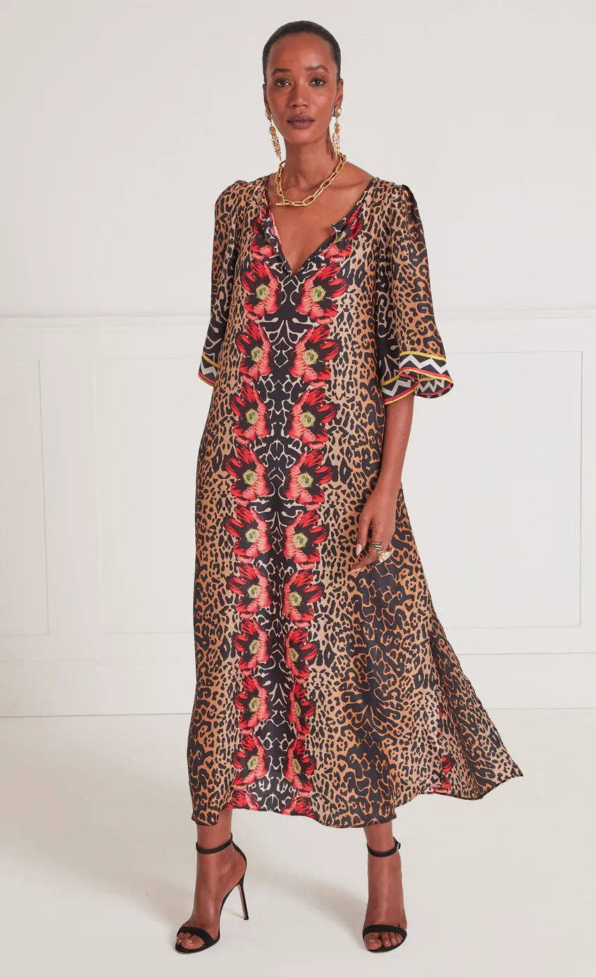 Temperley London Sleeved Kaftan<Women Kaftans & Kimonos