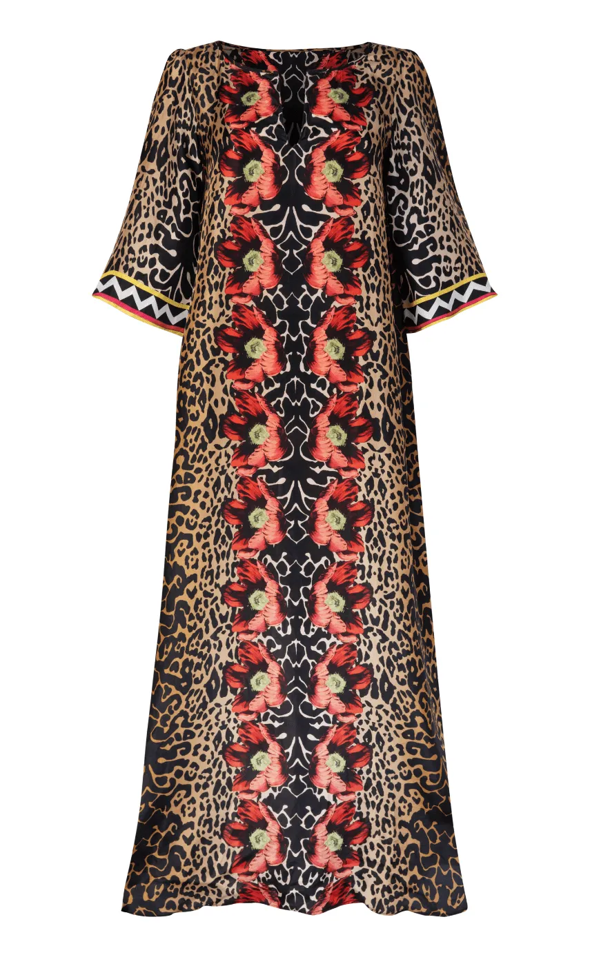 Temperley London Sleeved Kaftan<Women Kaftans & Kimonos