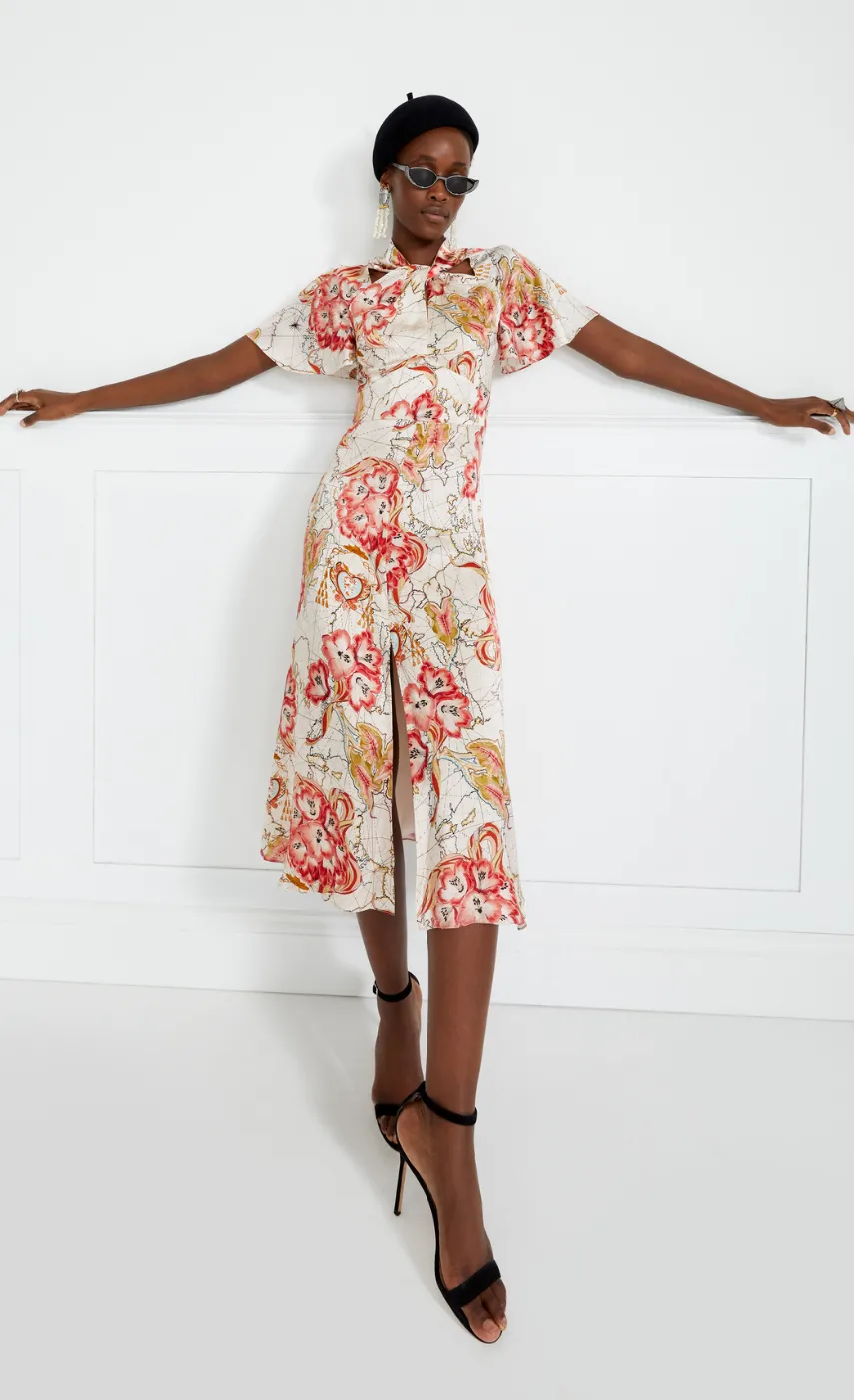 Temperley London Yolande Print Midi Dress<Women Dresses & Jumpsuits