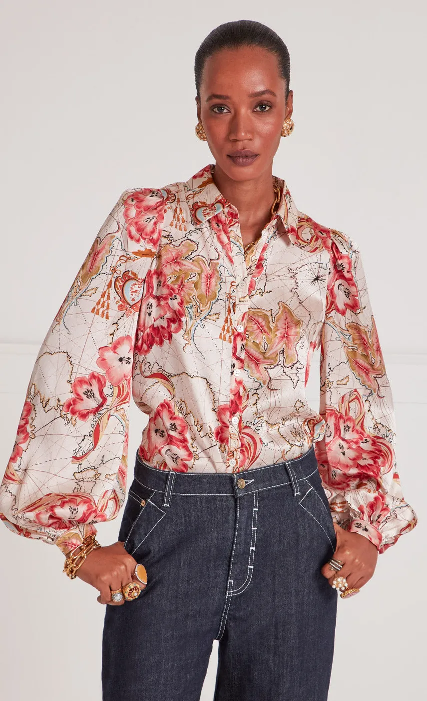 Temperley London Yolande Print Shirt<Women Tops