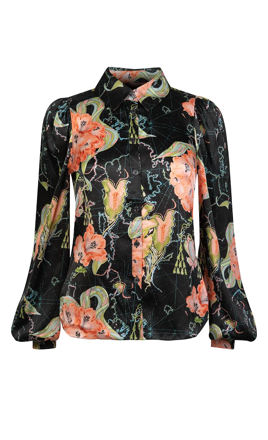 Temperley London Yolande Print Shirt<Women Tops