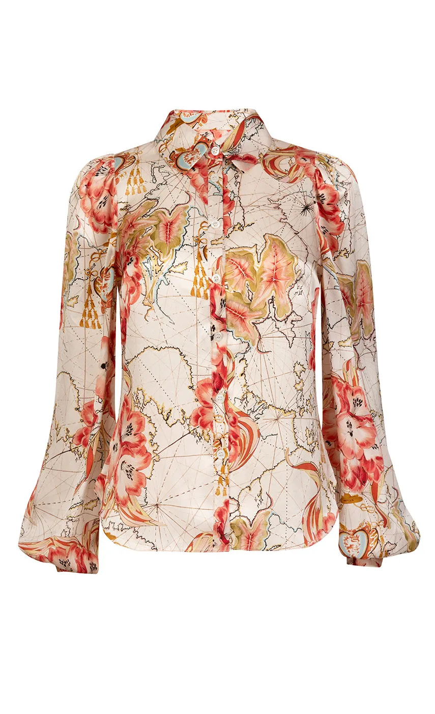 Temperley London Yolande Print Shirt<Women Tops